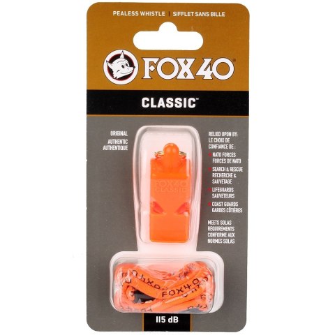 Gwizdek Fox 40 Classic Safety 115 dB pomarańczowy Fox40