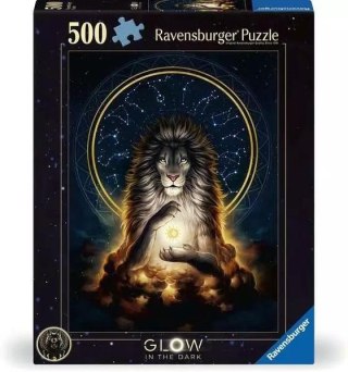 Puzzle 500 świecące - Lew Ravensburger