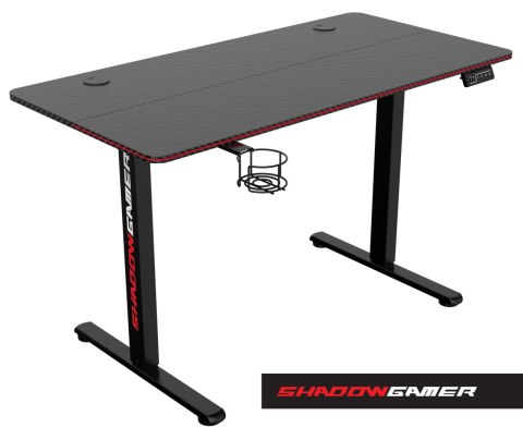 Biurko gamingowe SHADOW GAMER elektryczne 2.0 LED RGB 120 cm