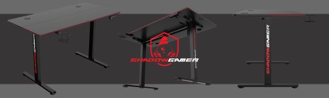 Biurko gamingowe SHADOW GAMER elektryczne 2.0 LED RGB 120 cm