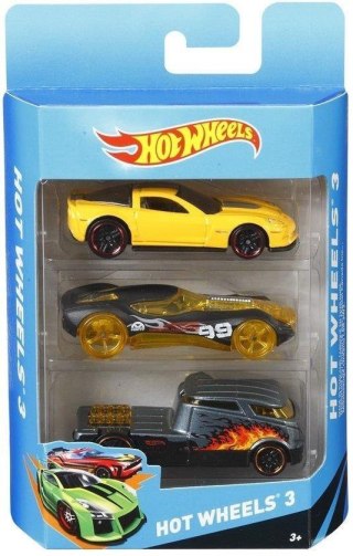 Hot Wheels Samochodziki Trzypak Mattel