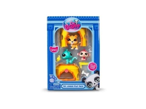 Littlest Pet Shop Zestaw Dżungla 3 figurki TM Toys