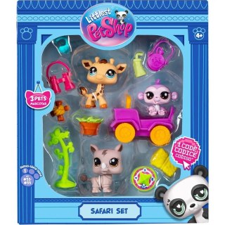 Littlest Pet Shop Zestaw Safari 3 figurki TM Toys