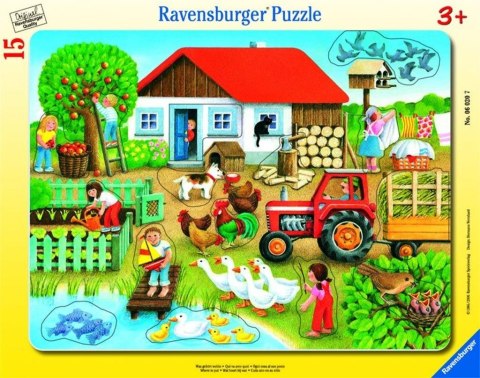 Puzzle 15 Co tu pasuje? Na wsi Ravensburger