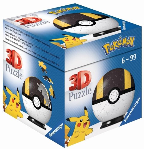 Puzzle 3D 54 Kula Pokemon czarna Ravensburger