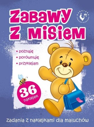 Zabawy z misiem - Zadania z naklejkami Kukuryku