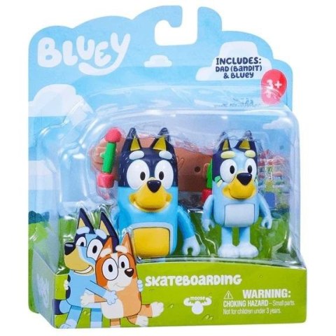 Bluey Figurki Jazda na deskorolce 2 szt. TM Toys