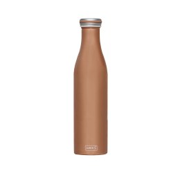 Butelka termiczna, stalowa, 0,75 l, brązowa metaliczna Lurch