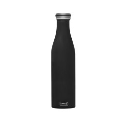 Butelka termiczna, stalowa, 0,75 l, czarna matowa Lurch