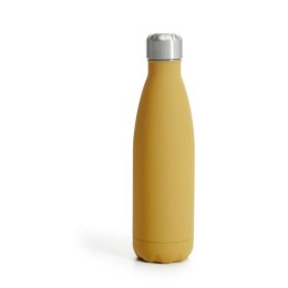 Butelka stalowa termiczna, żółta matowa, gumowana, 0,5 l Sagaform