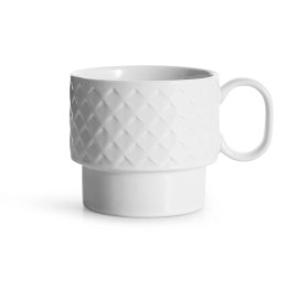 Filiżanka do herbaty, biała, ceramika, 0,4 l, wys. 9 cm Sagaform