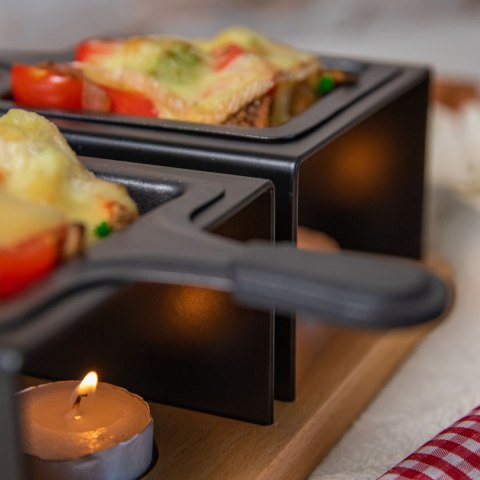 Mini-raclette na tealight dla 2 osób, 24,5 x 12,5 x 8 cm Spring