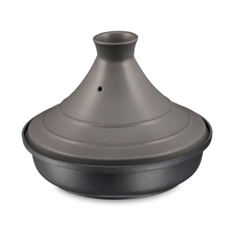 Naczynie do tagine, 2,0 l, śred. 28 cm, emaliowane żeliwo/ceramika, szare Spring