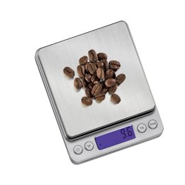 Cyfrowa waga do kawy, metaliczna, 10,5 x 13 cm Zassenhaus