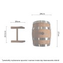 Beczka drewniana dębowa 5l wypalana na bimber, whisky lub wino + grawer