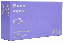 Rękawice Nitrylowe 100 sztuk / Fioletowe / Nitrylex Basic Violet (XL 9-10) MERCATOR