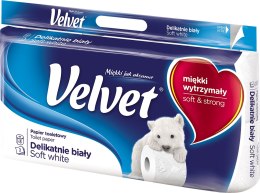 Papier Toaletowy Velvet Delikatnie Biały - 8 Rolek VELVET
