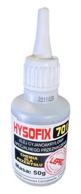 Klej Cyjanoakrylowy HYSOFIX 701 - 50g PAKO