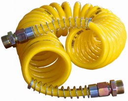 Przewód Spiralny Pneumatyczny M22 6m Silikonowy Żółty TEKSON