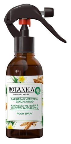 Botanica by Air Wick Karaibski Wetiwer & Drzewo Sandałowe/Caribbean Vetiver & Sandalwood 236ml Room spray AIR WICK