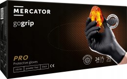 Rękawice Nitrylowe 50 szt. Gogrip Black (M 7-8) MERCATOR