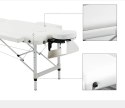 Łóżko Do Masażu Składane Aluminiowe Białe PAKO 700-039WT PAKO