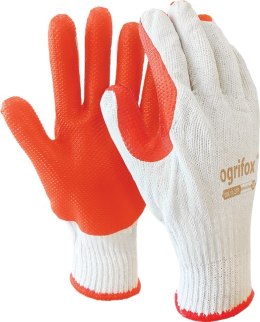 Rękawice Brukarskie / biało-pomarańczowe / Rozmiar: 10 - XL / OX-ORANGINA - 120 Par OGRIFOX