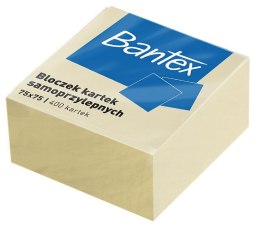 Bloczek Kartek Samoprzylepnych Bantex 75x75mm Żółte x 400 szt. Bantex