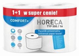 Ręcznik papierowy 2R HORECA COMFORT+ typ 500/16 100m 2W (1+1) - 18 Rolek Horeca