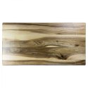 Stolik kawowy, loftowy, drewno naturalne, lity orzech włoski, 90 cm x 45 cm, wysokość 50 cm, Aosta