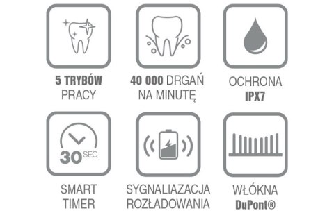 Szczoteczka soniczna do mycia zębów SD200C czarna