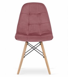 Krzesło DUMO - ciemny róż aksamit x 1