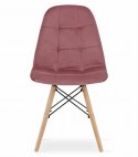 Krzesło DUMO - ciemny róż aksamit x 2