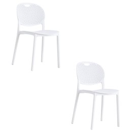 Krzesło LUMA - białe x 2