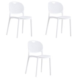 Krzesło LUMA - białe x 3