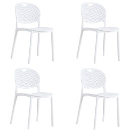 Krzesło LUMA - białe x 4