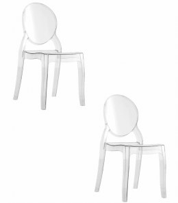 Krzesło SOFIA - transparentne x 2