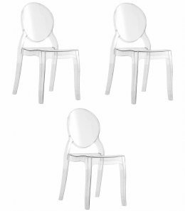 Krzesło SOFIA - transparentne x 3