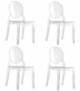 Krzesło SOFIA - transparentne x 4