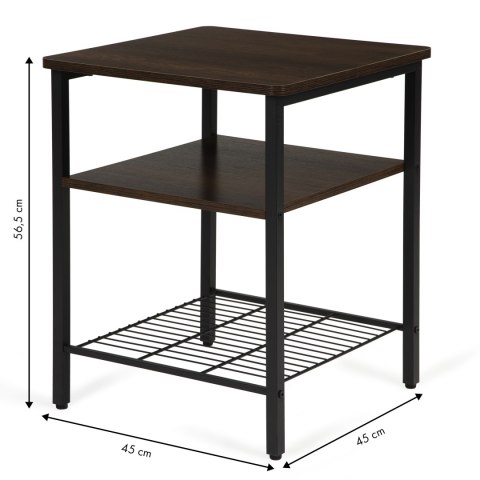 Stolik kawowy 2 półki nowoczesny do salonu loft