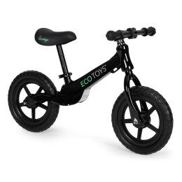 Rowerek rower biegowy dla dzieci jeździk koła EVA ECOTOYS czarny