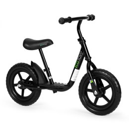 Rowerek rower biegowy z podestem dla dzieci jeździk koła EVA ECOTOYS czarny