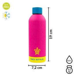 Butelka termiczna 0,5L Kamai Gio Style, stal nierdzewna, różowa Kamai Gio Style