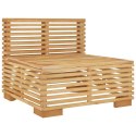 VidaXL Siedzisko ogrodowe z szarymi poduszkami, lite drewno tekowe