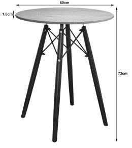 Stół TODI Okrągły 60cm - jesion