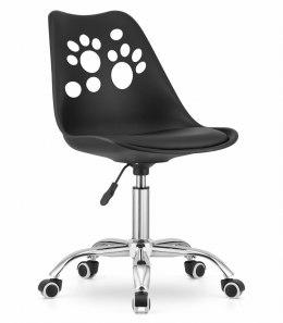 Krzesło obrotowe PRINT - czarne