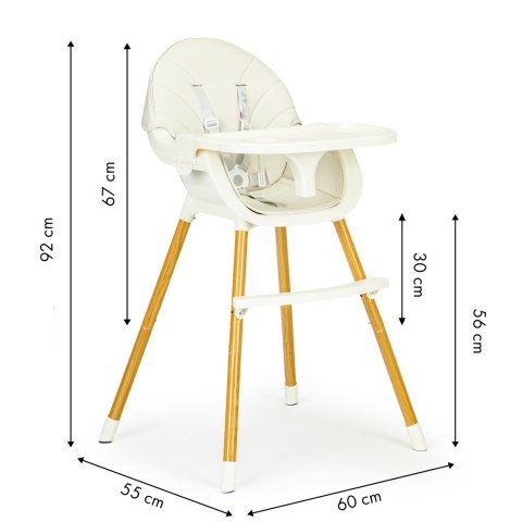 Fotelik krzesełko do karmienia 2w1 ECOTOYS