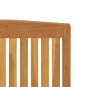 VidaXL Rozkładane krzesła ogrodowe, 4 szt., lite drewno tekowe