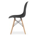 Zestaw stół NP 120x80 Craft Czarny + 4 krzesła OSAKA czarny