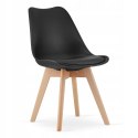 Zestaw stół prostokątny 120x80 dąb sonoma + 4 krzesła MARK czarne